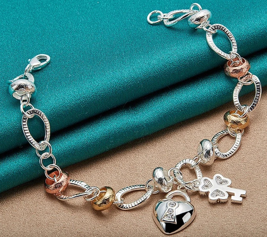 Heart &  Flower Bracelet